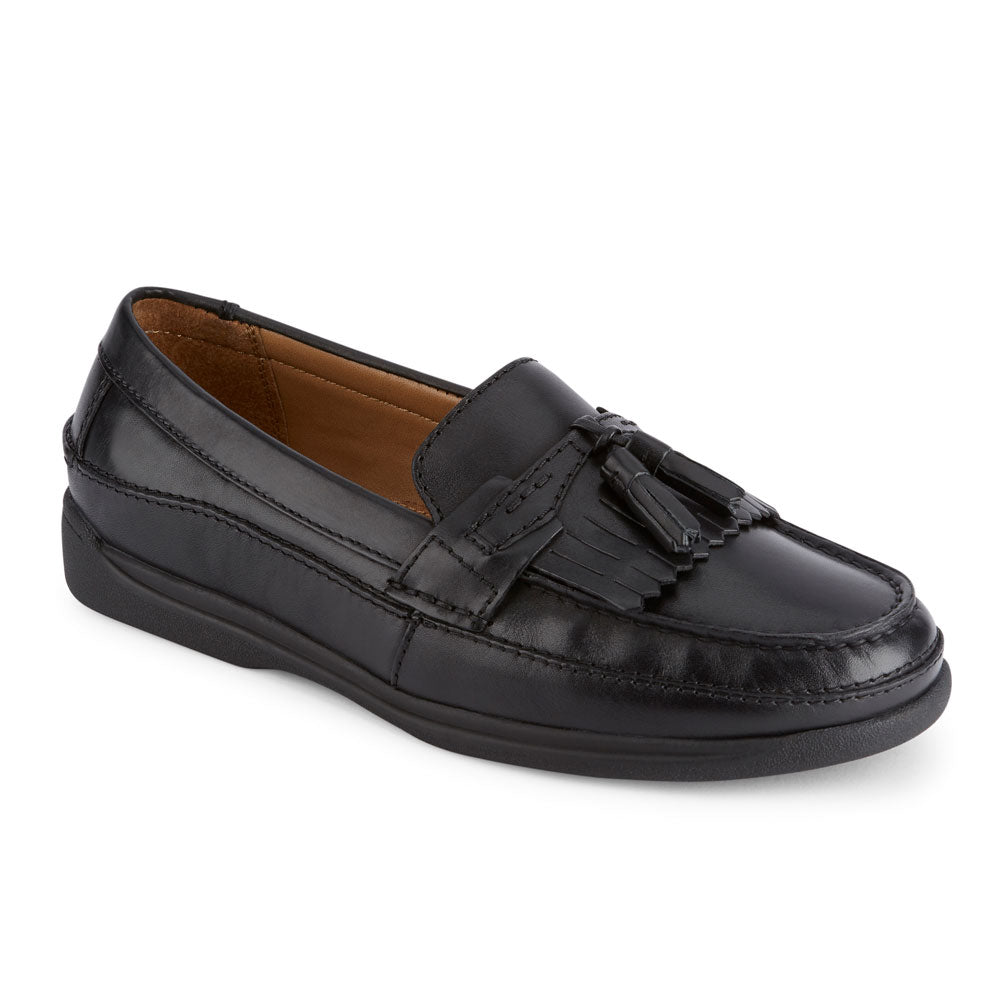 Buy Go Tour Men's Casual Leather Fashion Slip-on Loafers Shoes, A-black,  11.5 at