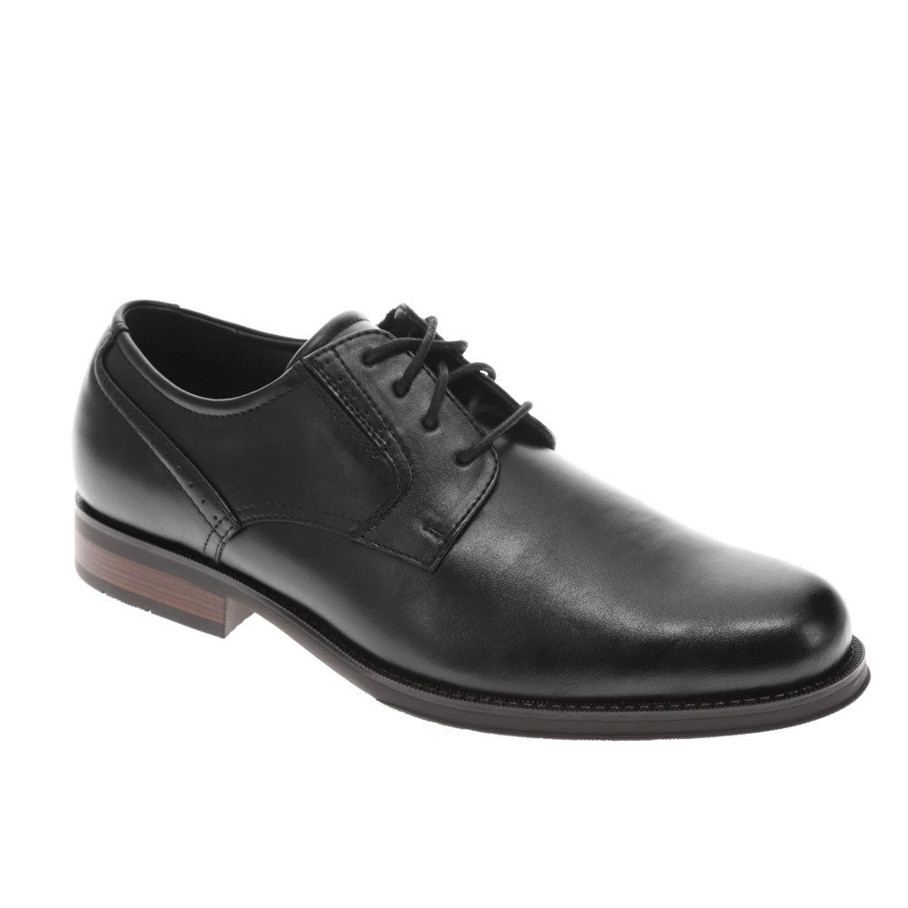 Black-Dockers Mens Edgar Synthetic Leather Dress Oxford Lace Up Shoe