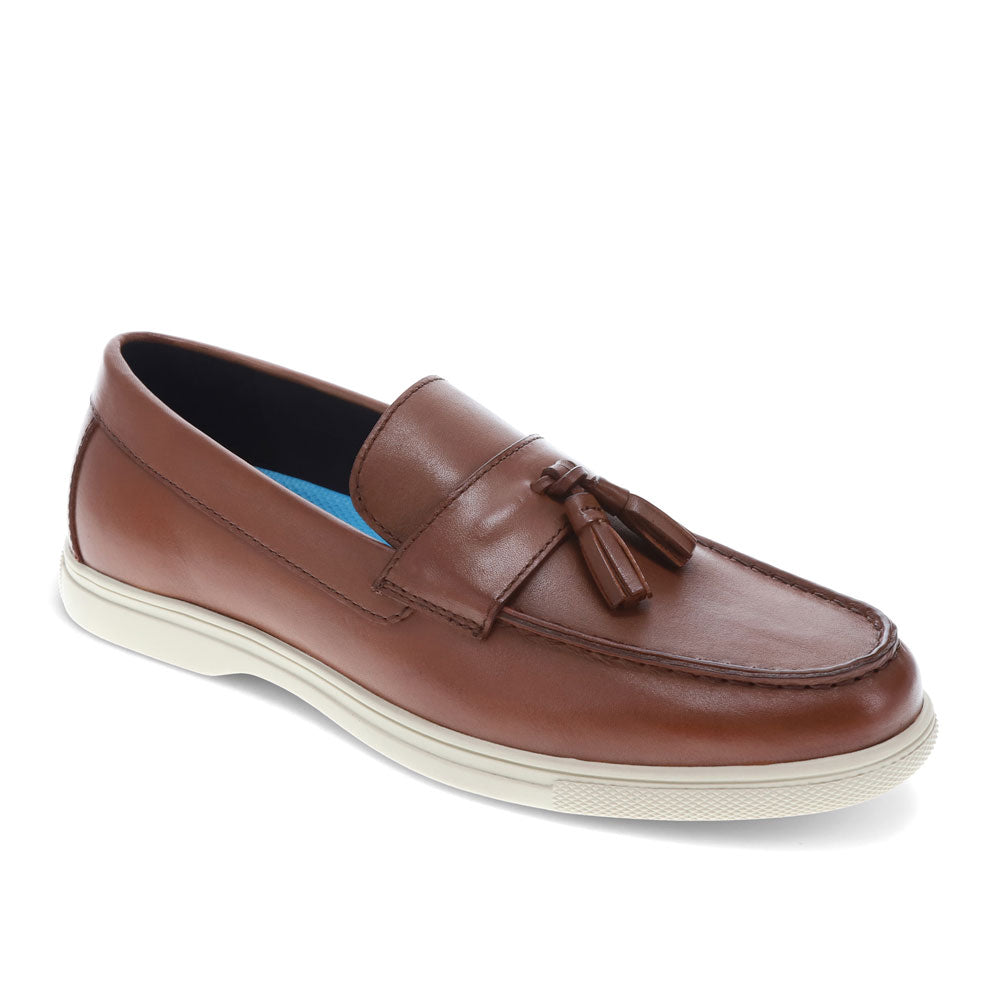 Butterscotch-Dockers Mens Belton Genuine Leather Casual Slip On Tassle Loafer Shoe