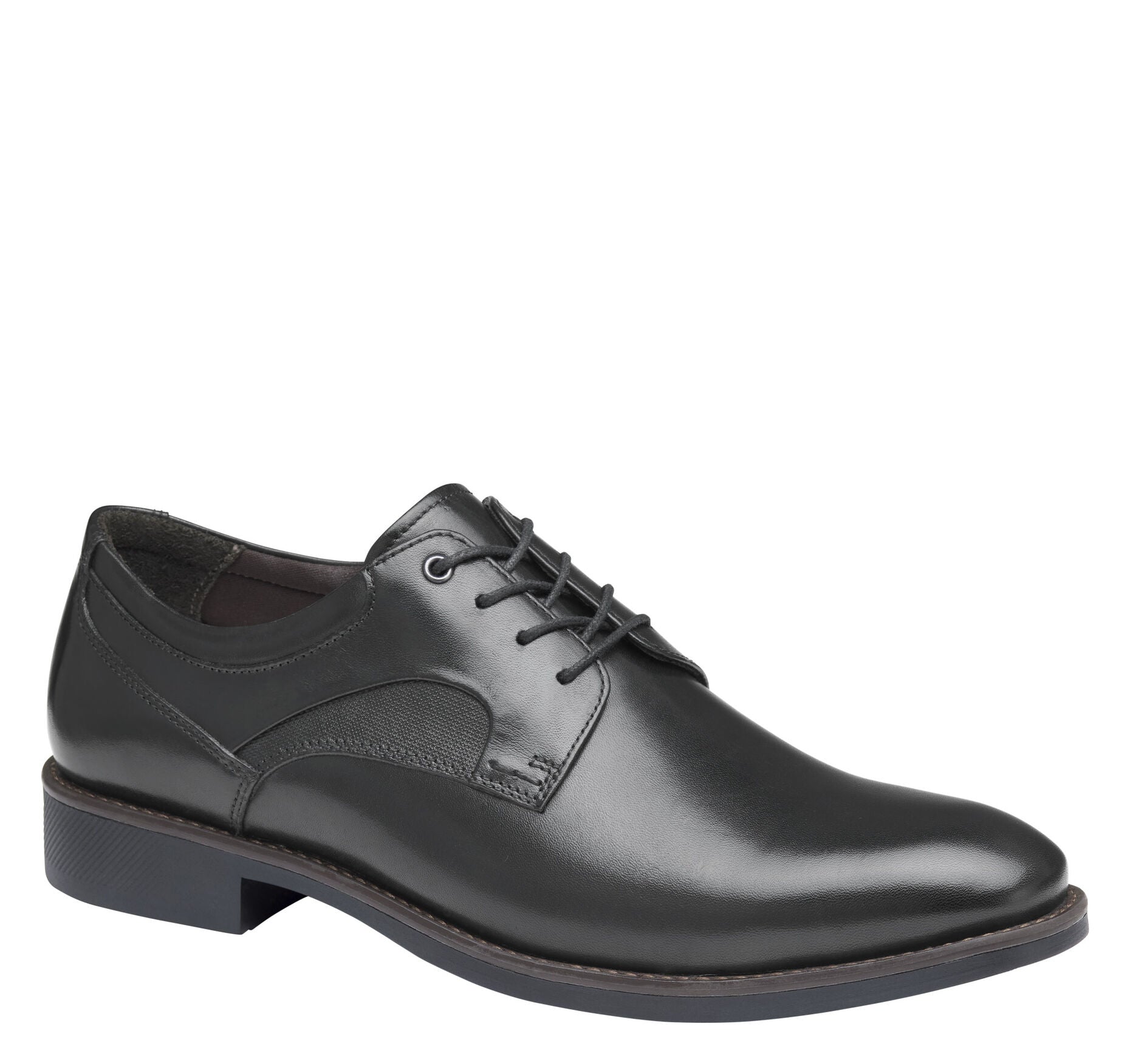 Black Waterproof Full Grain-Johnston & Murphy Men's Holcomb Plain Toe Black Waterproof Full Grain