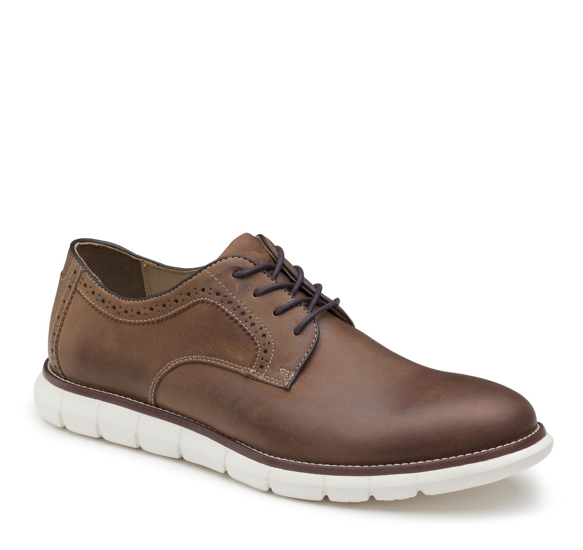 Tan Oiled Full Grain-Johnston & Murphy Men's Holden Plain Toe Tan Oiled Full Grain