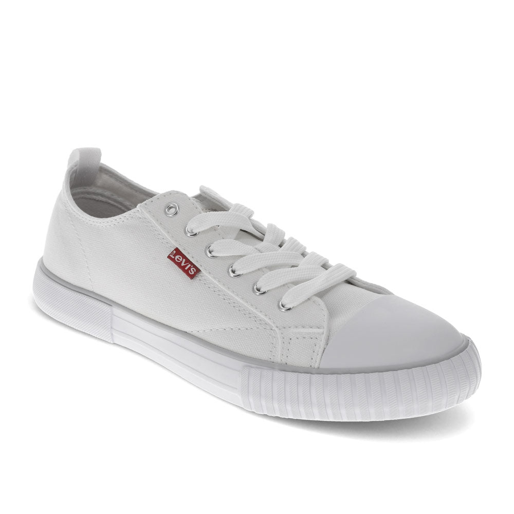 White-Levi's Womens Anika C CVS Casual Lace Up Sneaker Shoe