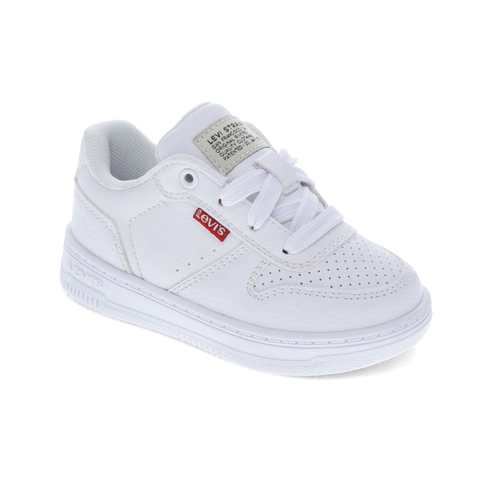 White Mono-Levi's Toddler Drive Lo Unisex Vegan Synthetic Leather Casual Lowtop Sneaker Shoe