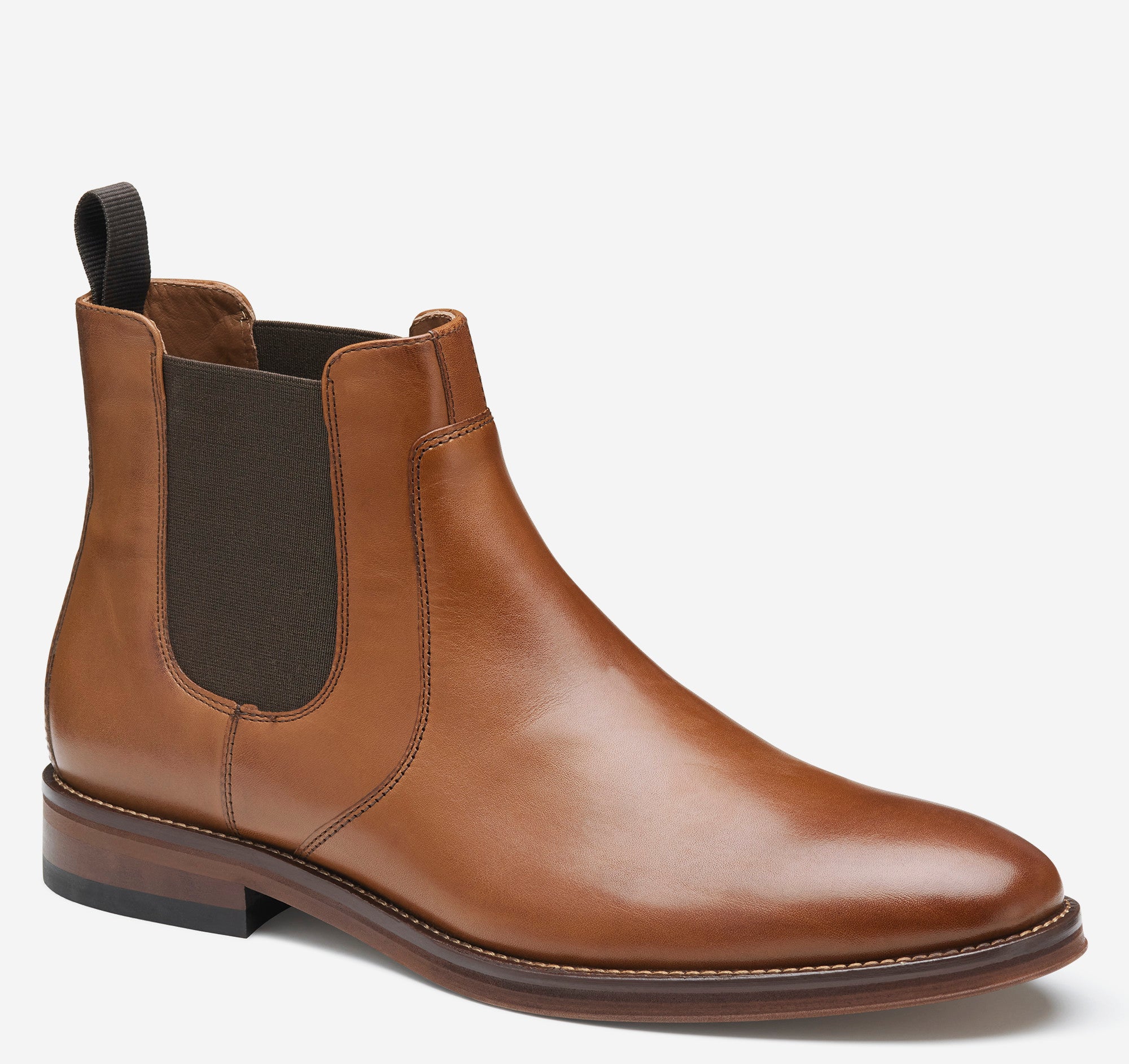 Tan Full Grain-Johnston & Murphy Men's Sutton Chelsea Boot